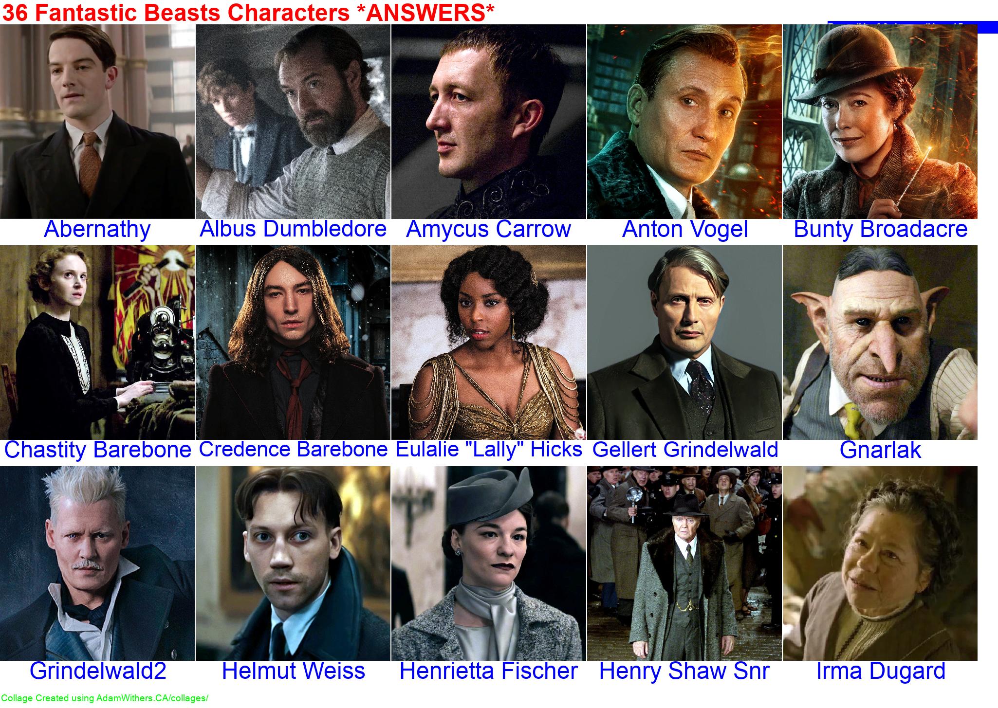 CollageA: guessHarryPotterFantastic Page 1